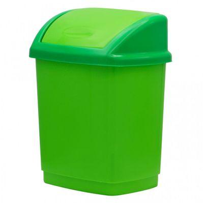 Контейнер для мусора Горизонт Домик Салатовый 9 л (гор-02036/салатовий)