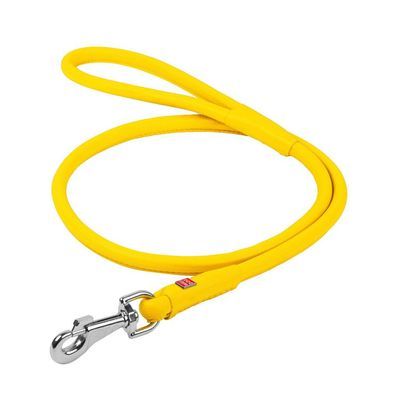 Повідок для собак WAUDOG Glamour круглий L d 13 мм Д 122 см жовтий (33798)