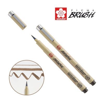 Лайнер Sakura пензель PIGMA Brush, Сепія (084511352155)
