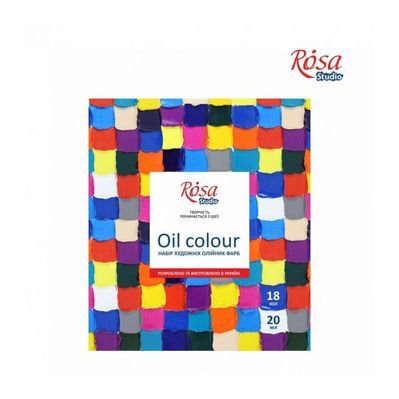 Олійні фарби Rosa 18 кольорів по 20 мл (4823098505518)
