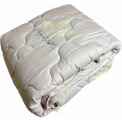 Ковдра ШЕМ зимова вовна Royal satin рожевий листочок двоспальна 175х210 (175 ВОВНЯНА Royal satin_рожевий листочок)