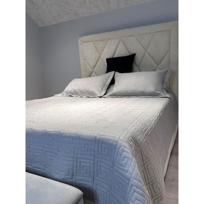 Покривало ШЕМ Версаль Бежевий Стьобане котон євро 220х240 (ПВерсаль_бежеве)