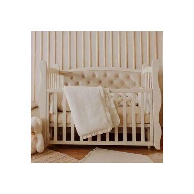 Кроватка Angelo Габриель айвори (велюр) 120х60 (12008)