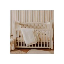 Кроватка Angelo Габриель айвори (велюр) 120х60 (12008)