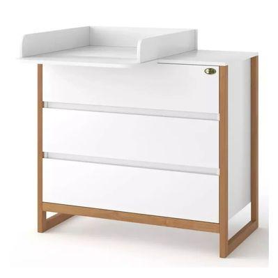 Комод-пеленатор Angelo Magic бело-буковый 90х49х82 (19009)