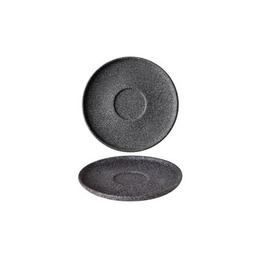 Блюдце G.Benedikt Granit 14 см Темно-сіре без глазування (G4Q1714)