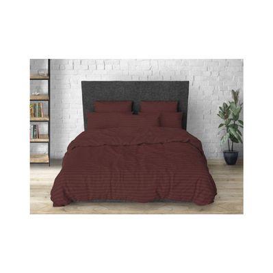 Пододеяльник MirSon Бязь 17-0617 Stripe Brown полуторный 143х210 см (2200008202637)