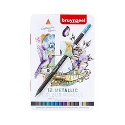 Карандаши цветные Bruynzeel EXPRESSION METALLIC, 12 шт. (8712079468422)