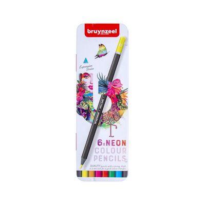 Олівці кольорові Bruynzeel EXPRESSION NEON, 6 кольорів (8712079468408)