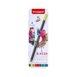 Олівці кольорові Bruynzeel EXPRESSION NEON, 6 кольорів (8712079468408)