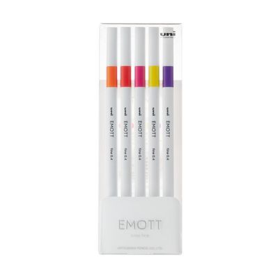 Лайнер UNI набір Emott Passion Color 0.4 мм 5 кольорів (PEM-SY/5C.02PC)