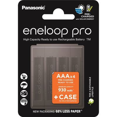 Акумулятор Panasonic AA Eneloop 2500mAh Pro NI-MH * 4 + Сase (BK-3HCDEC4CP)
