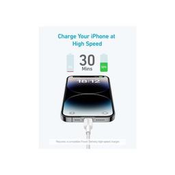 Дата кабель USB 2.0 AM to Lightning 0.9m 322 White Anker (A81B5H21/A81B5G21)