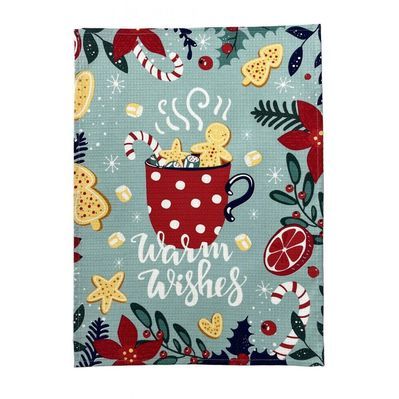 Рушник Прованс вафельний Теплі побажання 45х60 см (4823093452541)