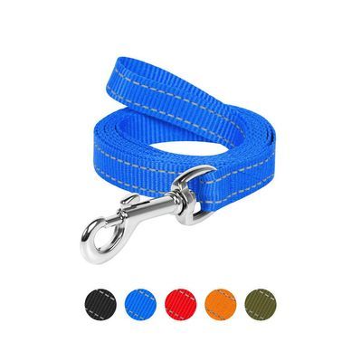 Повідок для собак Dog Extreme з нейлону Ш 25 мм Д 150 см блакитний (04672)