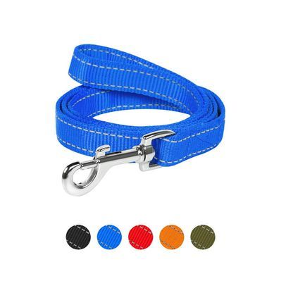 Повідок для собак Dog Extreme з нейлону подвійний Ш 20 мм Д 122 см блакитний (42982)
