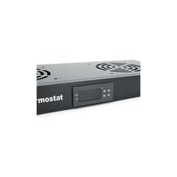 Вентиляторный модуль 2 вент. з термостатом, 19" 1U Merlion (31227 / JG-02)