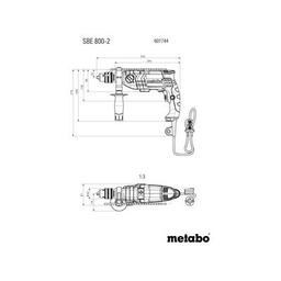 Дрель Metabo SBE 800-2, 800Вт, 1.5-13мм (601744000)