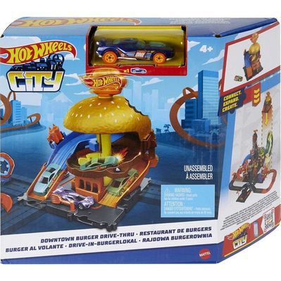 Автотрек Hot Wheels City Бургерна в центрі міста (HDR26)