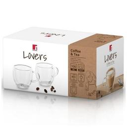 Набор чашек Bergner Coffee & Tea lovers 100 мл 2 шт (BG-20114-MM)