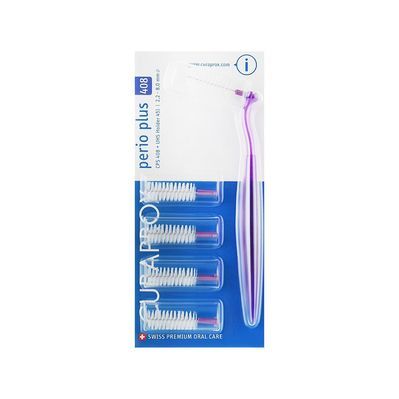 Щітки для міжзубних проміжків Curaprox Perio Plus CPS 408 D 2.2 - 8 мм 5 шт. + тримач (7612412423648)