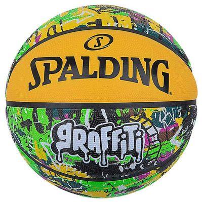 Мяч баскетбольный Spalding Graffitti жовтий, мультиколор Уні 7 84374Z (689344405964)