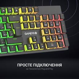 Клавиатура GamePro MK85R Red Switch RGB USB Black (MK85R)
