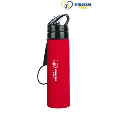 Пляшка для води XoKo ChildCare 100 Червона Складна Силіконова (XK-BOTL100-RD)