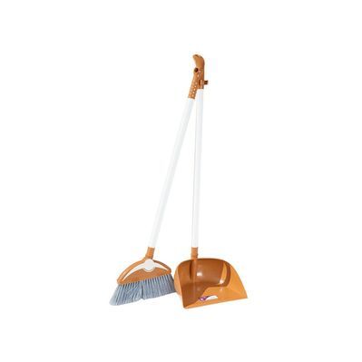 Комплект для прибирання Irak Plastik Dodo Мітла з совком Кремовий (4679)