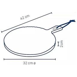 Дошка для нарізання Kela Cosma 32х32 см бамбук (12435)