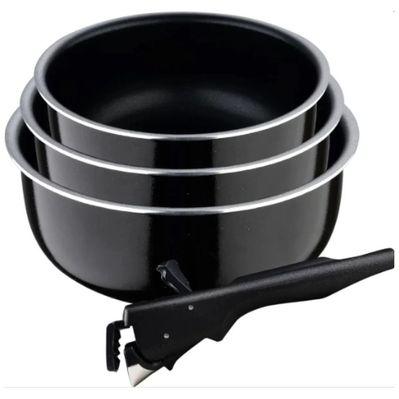 Набор посуды Bergner Click&Cook ковші 16/18/20 см 4 предмета (BG-31608-BK)