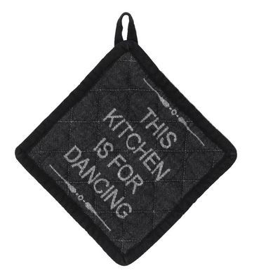 Кухонна прихватка Kela Gianna 20x20 см чорно-біла This kitchen (12779)