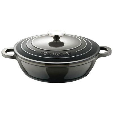 Сотейник Bergner Excalibur з кришкою 24 см Grey (BG-36103-GY)