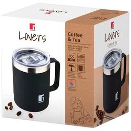 Термокружка Bergner Coffee & tea lovers 350 мл Black (BG-37788-BK)