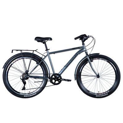 Велосипед Discovery Prestige Man Vbr 26" 18" ST 2024 Сірий (OPS-DIS-26-585)