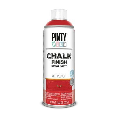 Фарба-аерозоль Pintyplus на водній основі Chalk-finish, Червоний оксамит, 400 мл (8429576235609)