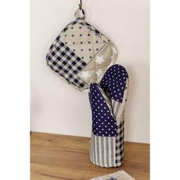 Кухонная прихватка Прованс Пэчворк синий Хозяйка 20х20 см (031494)