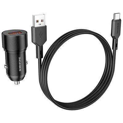 Зарядное устройство BOROFONE BZ19A charger set (Type-C) USB-A Black (BZ19ACB)