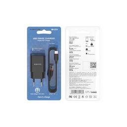 Зарядное устройство BOROFONE BA20A Sharp single port charger set (Micro) Black (BA20AMB)