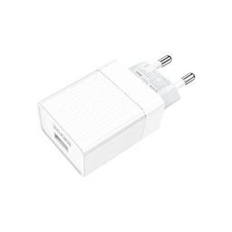 Зарядное устройство BOROFONE BA47A Mighty speed single port QC3.0 3A + Type-C cable White (BA47AW)
