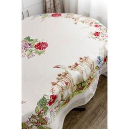 Скатерть Прованс oval гобеленовая Гуси 135х180 см (034177)