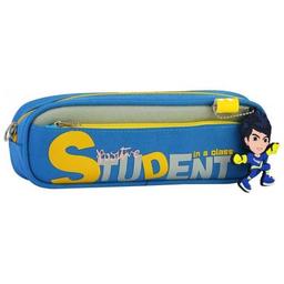 Пенал Cool For School 2 відділення з брелоком Блакитний (CF6899-blue)