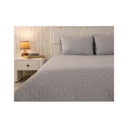 Покрывало Руно двустороннее декоративное Velour Grey ромб 220х240 см (330.55_Grey ромб)