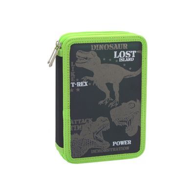 Пенал Cool For School 2 відділення з відворотами Чорний (CF87271)