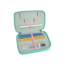 Пенал Cool For School 2 відділення з відворотами Рожевий (CF87276)