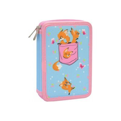 Пенал Cool For School 2 відділення з відворотами Блакитний (CF87277)