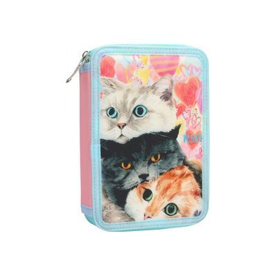 Пенал Cool For School 2 відділення з відворотами Блакитний (CF87278)