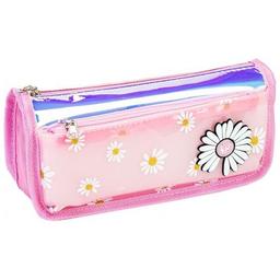 Пенал Cool For School 2 отделения Ромашки розовый (CF86974)