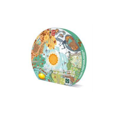 Пазл Hape круглый Четыре сезона 16 элементов (E1636)