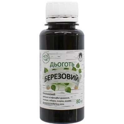 Трави Ключі здоров'я Діготь березовий засіб для догляду за волоссям 80 мл (4820072677773)